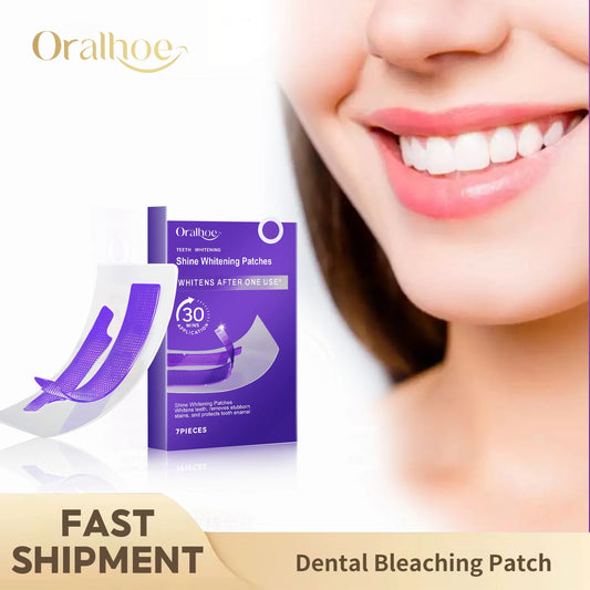 Transform Your Smile with Purple Teeth Whitening Strips - Fast Stain Removal & Reduced Sensitivity!